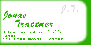 jonas trattner business card